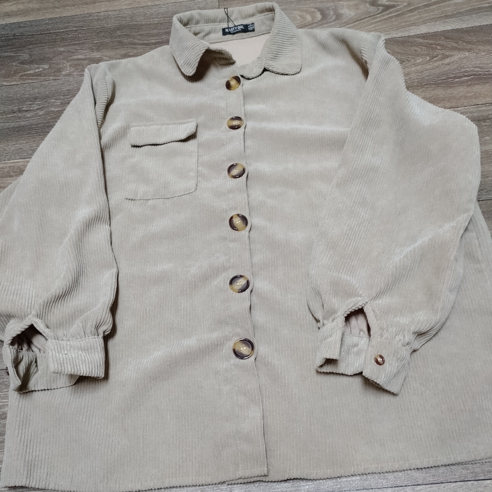 Nasty Gal Corduroy Shacket
